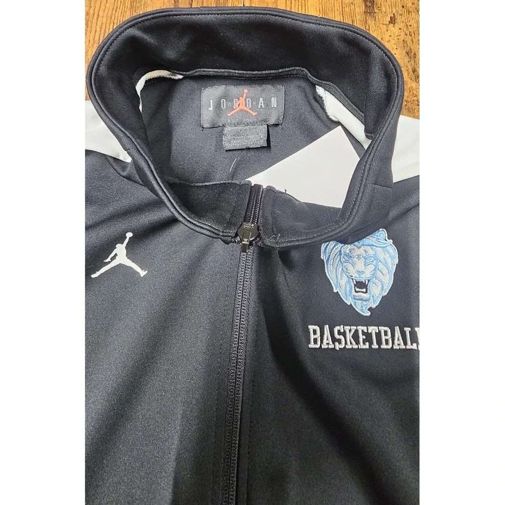 Jordan Track Jacket Men's XL Black Full Zip Athletic Basketball Embroidered NWT